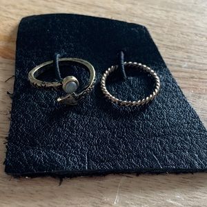 Free people ring set of 2